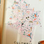 Colombia Inky Illustrated Map, thumbnail 3 of 5
