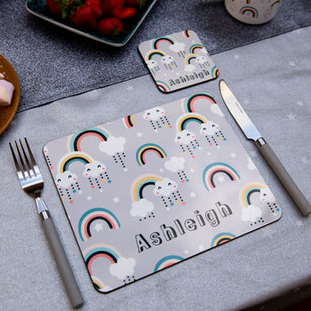 Rainbows Personalised Coaster, 3 of 4