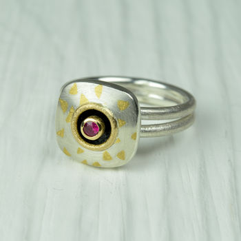 Silver, Finegold And 18ct Ruby Ring, 3 of 5