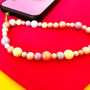 Pastel Pearl Phone Charm Wristlet Gift For Her, thumbnail 4 of 4