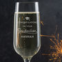 Personalised Graduation Champagne Flute, thumbnail 4 of 5