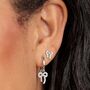 Bow Stud Earrings, thumbnail 2 of 6