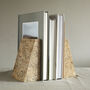 Luxury Natural Stone Marble Wedge Bookends, thumbnail 2 of 3