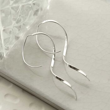 Sterling Silver Helix Threader Earrings, 4 of 5