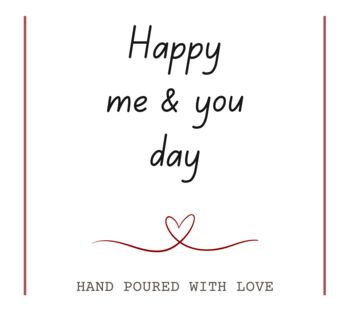 Happy Me And You Day Anniversary Candle Gift For Her, 8 of 10