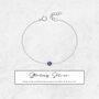 Genuine Sapphire Cz Bracelet In Sterling Silver, thumbnail 2 of 7