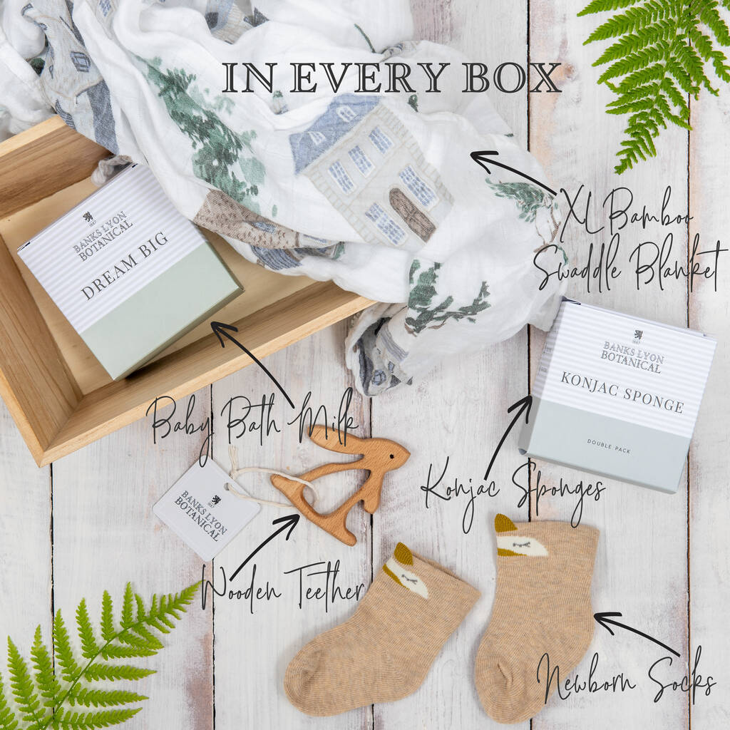 Wooden Baby Gift Box Create Your Own By Banks Lyon Botanical