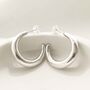 Sterling Silver Bold Hoop Stud Earrings, thumbnail 1 of 9