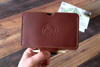 Leather Golf Score Sleeve, 9 of 12