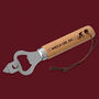 Wooden Bottle Opener'wheelie Cool Dad' | Perfect Gift | Novelty | Barware | Bike Riding | Accessory, thumbnail 1 of 2
