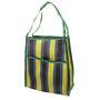 Brown, Yellow And Teal Recycled Woven Striped Bag, thumbnail 2 of 4