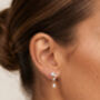 Gold Or Silver Crystal Drop Stud Earrings, Bridal Style Jewellery, thumbnail 1 of 4