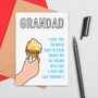 Large Size Grandad Love Ice Cream Card, thumbnail 1 of 2