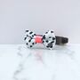 Spotty And Neon Pink Dog Bow Tie, thumbnail 2 of 3
