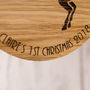 Personalised Wooden Unicorn Baby's First Christmas, thumbnail 3 of 3