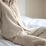 Ecru Linen Pyjamas | Monogrammed Initials, thumbnail 2 of 4