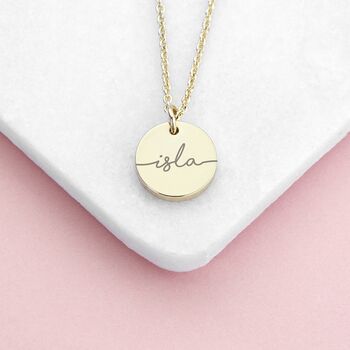 Personalised Disc Necklace, 3 of 8