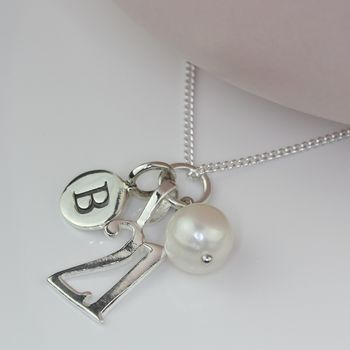 Personalised Birthday And Freshwater Pearl Necklace, 7 of 8