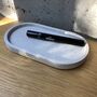 Oval Coaster Display Tray | Concrete Jesmonite, thumbnail 1 of 9