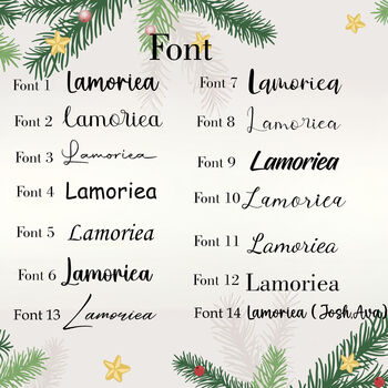 Personalised Knit Christmas Stocking With Names, Xmas Family Stockings, 5 of 6