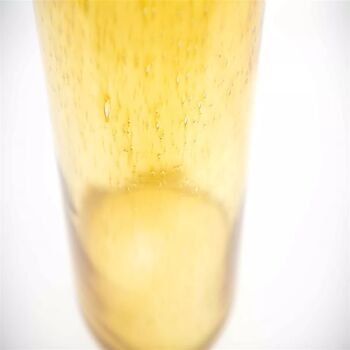 Glass Flowervase Barrel B2 Gold Bubbles, 3 of 7
