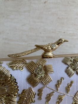 Pink Bird Clasp Clutch Bag, 8 of 9
