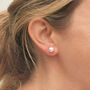 Mae Button Pearl Earrings, thumbnail 1 of 2