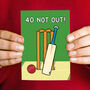 Cricket 40th Birthday Card, thumbnail 1 of 3