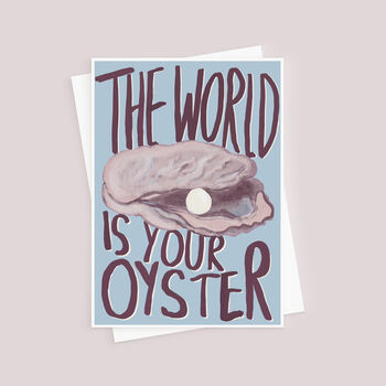 World Is Your Oyster Congratulations Card, 4 of 4