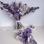 Lilac Purple Daisy Dried Flower Bouquet Gift For Her, thumbnail 3 of 8
