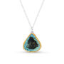 Turquoise Reef Teardrop Sterling Silver Pendant, thumbnail 1 of 3