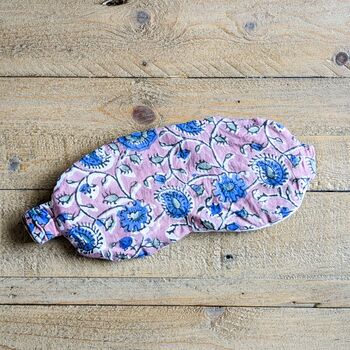 Fair Trade Eye Mask, Handmade Indian Cotton Block Print, 5 of 9