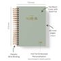 2026 A5 Spiral Diary In Sage Green, Week To View, thumbnail 7 of 10
