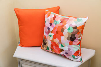 Blush Patterned Cushion Cover, 3 of 5