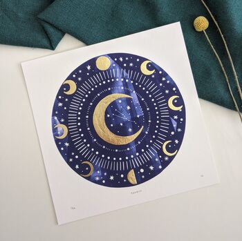 Personalised Zodiac Moon Celestial Constellation Print, 3 of 12