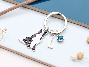 Personalised Border Collie Keyring, 4 of 11