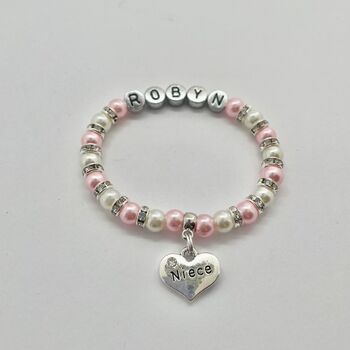Personalised Niece Charm Bracelet, 8 of 12