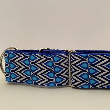 Martingale Collar In Royal Blue Print, 5 of 10