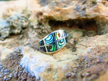 Paua Shell Wave Ring, 6 of 10