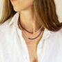 Amethyst And Sterling Silver Beaded Necklace Or Double Stranded Bracelet, thumbnail 4 of 10