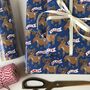 Rudolph And Reindeer Christmas Wrapping Paper, thumbnail 5 of 10