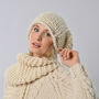 Sunday Scarf And Beanie Hat Easy Knitting Kit, thumbnail 5 of 10