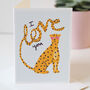 Leopard Love Valentine's Day Card, thumbnail 2 of 6
