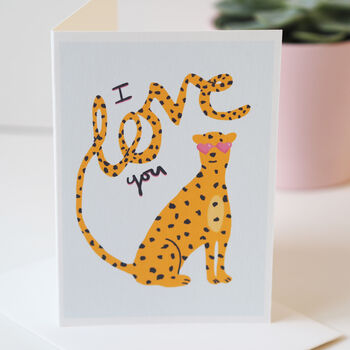 Leopard Love Valentine's Day Card, 2 of 6