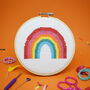 Super Rainbow Cross Stitch Craft Kit, thumbnail 1 of 3