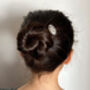 10ct Rutilated Quartz Hair Pin In Solid Sterling Silver, thumbnail 2 of 3