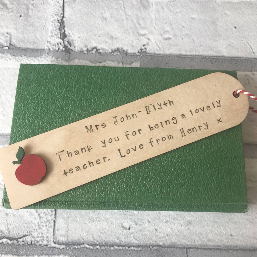Personalised Thank You Teacher Book Mark, 1 of 3