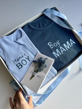 Personalised Baby And Mommy Gift Set, New Mom Gift, Matching 2pcs Set And Zip Romper , Perfect For Mother's Day, Baby Shower, Maternity Leave, 9 of 12