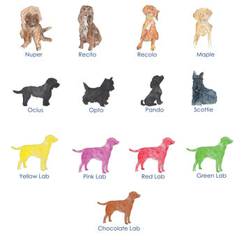 Personalised Illustrated Dog Bowl, 6 of 6