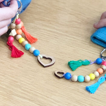 Personalised 'You And Me' Tassel Keyring Gift Kit, 9 of 9